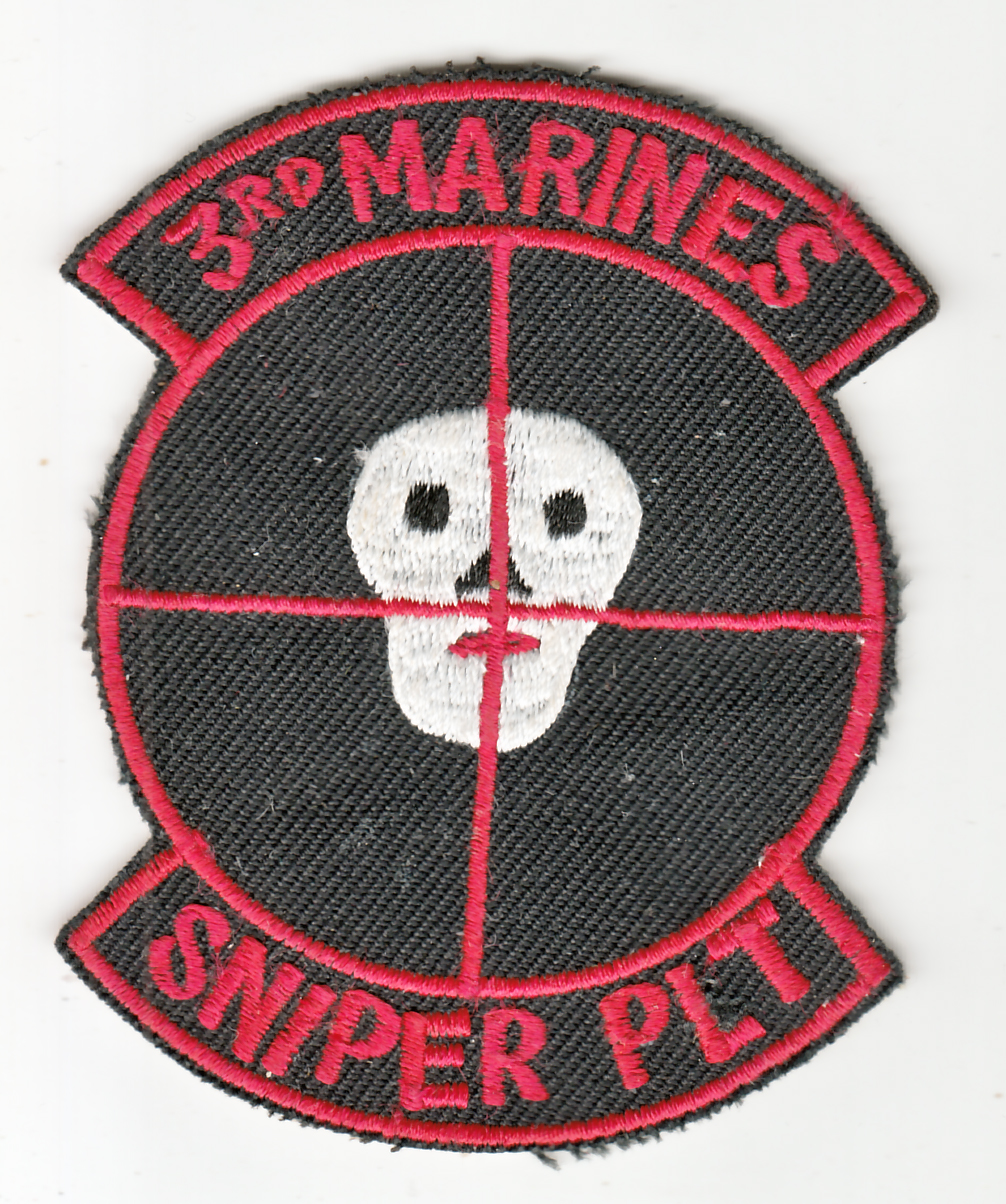 USMC 3RD MARINES SNIPER TEAM PATCH (154) – The Dog Tag